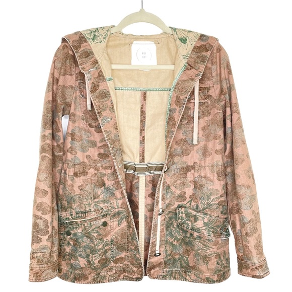 Hei Hei Anthropologie Floral Fatigue Camo Jacket - Picture 2 of 12